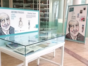 Exposición homenaxe a Antón Fraguas con motivo do día das Letras Galegas 2019